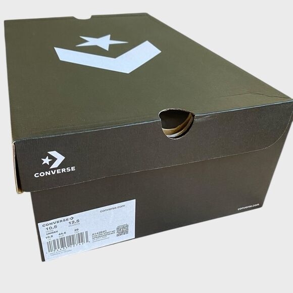 NWB Converse Chuck Taylor All Star High Street Mid Men 10.5 Wm12.5 Papyrus Black - Picture 15 of 15